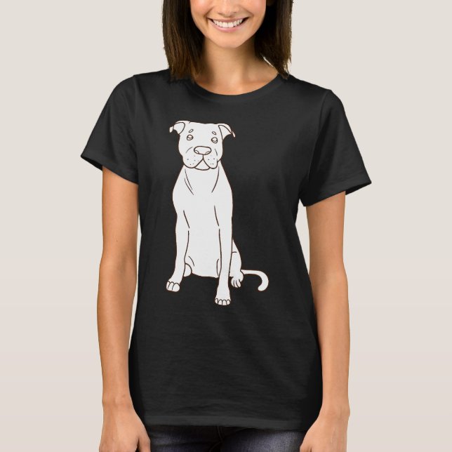 Camiseta Yoga Pitbull Dog (Anverso)