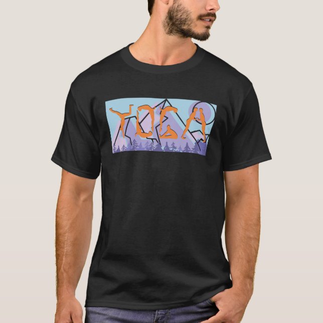 Camiseta Yoga Poses Para Hombres Mujeres Yoga Retro Meditac (Anverso)