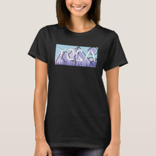 Camiseta Yoga Poses Para Hombres Mujeres Yoga Retro Meditac