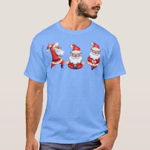 Camiseta Yoga Poses Yogi Navidades Santa Claus vacaciones d