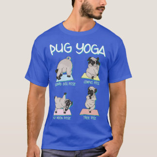 Camiseta Yoga Pug Dog Poses