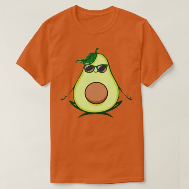 Camiseta Yoga Relajante de Aguacates (Diseño del anverso)