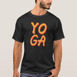 Camiseta Yoga Retro Curso de Flexibilidad de Fitness de Wor