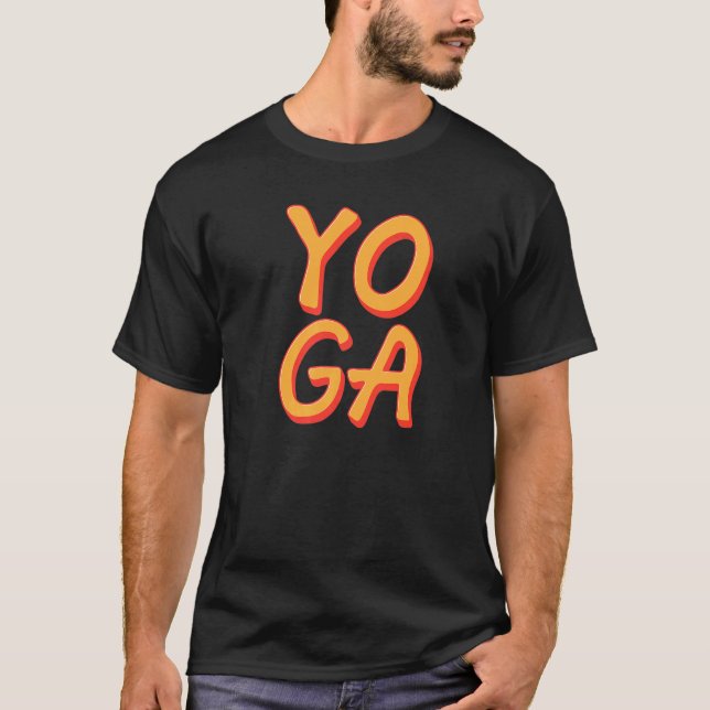Camiseta Yoga Retro Curso de Flexibilidad de Fitness de Wor (Anverso)