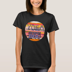 Camiseta Yoga retro vintage Estoy en la mediación de perros