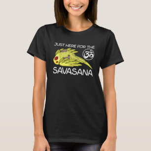 Camiseta Yoga Savasana Parrot Amarillo Anillo Indio