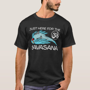 Camiseta Yoga Savasana Parrot azul Indio Ringneck