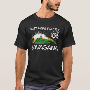 Camiseta Yoga Savasana Parrot negro Cabeza Caique