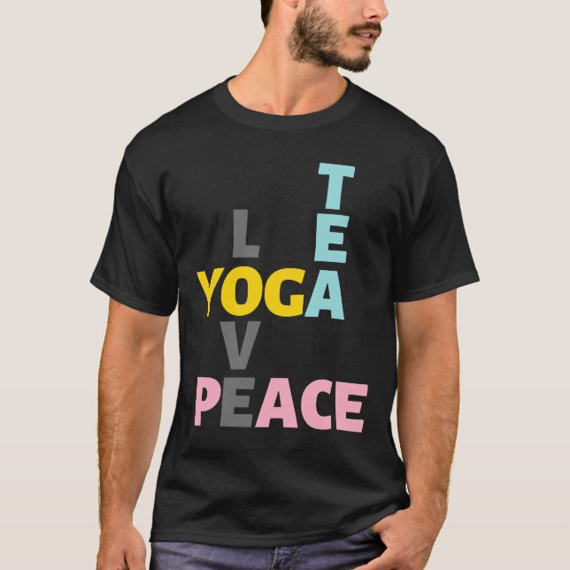 Camiseta Yoga Tea Love Peace (Anverso)