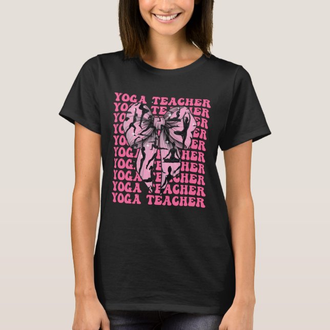 Camiseta Yoga Teacher Yoga Instructor Meditation Girl Coque (Anverso)