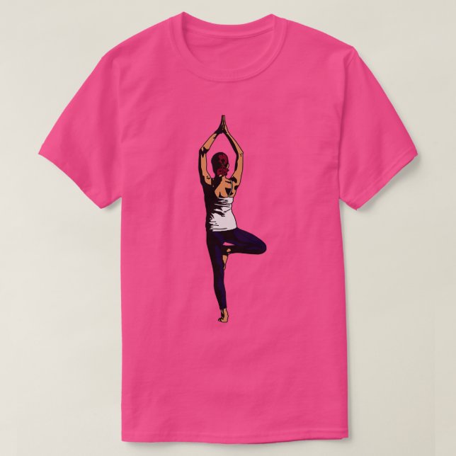 Camiseta Yoga Tree Pose Vriksasana (Diseño del anverso)
