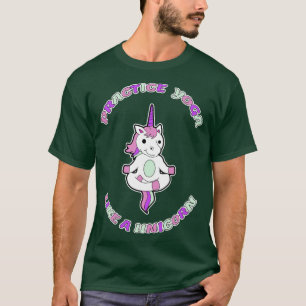 Camiseta Yoga Unicornio Yogi Yogini Buddha Meditación