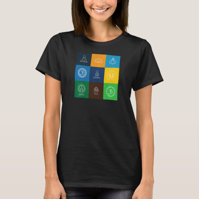 Camiseta Yoga verde Om de mujer 5 (Anverso)