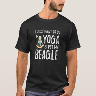 Camiseta Yoga y Beagle para idea de mamá perruna