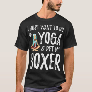 Camiseta Yoga y boxeador para divertida idea de regalo de m