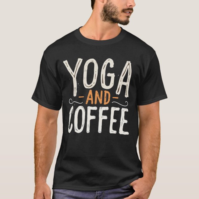 Camiseta Yoga y café (Anverso)