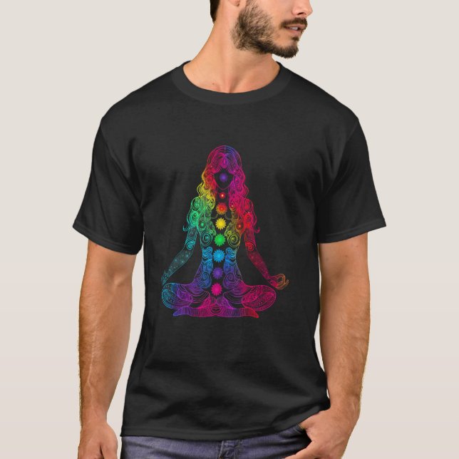 Camiseta Yoga Yogi Meditación Workout Mandala Popart (Anverso)