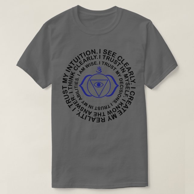 Camiseta Yoga Yogi Terceros Navidades Ajna Chakra Cumpleaño (Diseño del anverso)