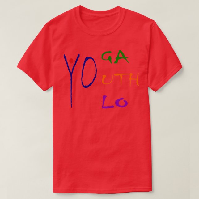 Camiseta Yoga Youth Yolo Yoga T sirt (Diseño del anverso)