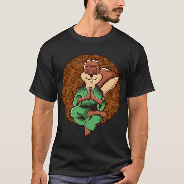 Camiseta Yoga Zen de ardilla (Anverso)