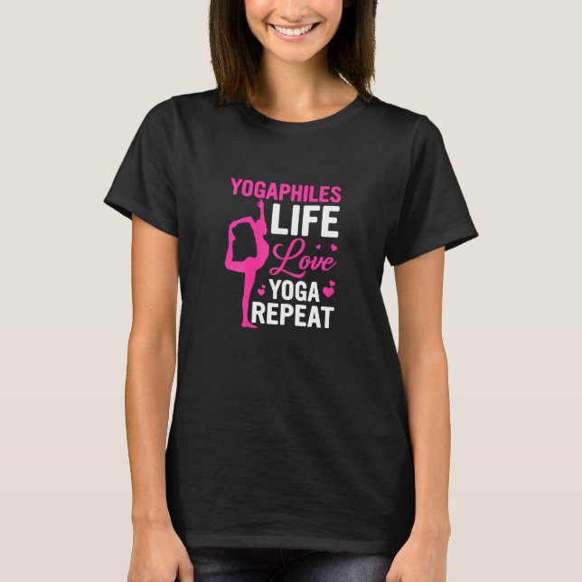 Camiseta Yogáfilos Vida Amar Yoga Repetir Yoga (Anverso)
