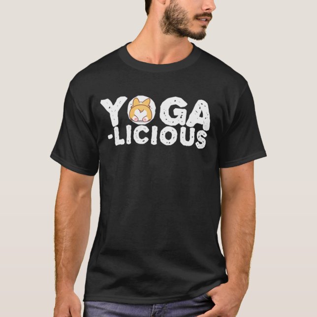 Camiseta Yogalicious Divertido Cuido Yoga Meditación Stream (Anverso)