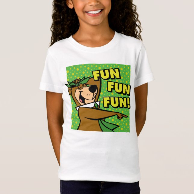 Camiseta Yogi Bear Diversión Diversión Diversión (Anverso)