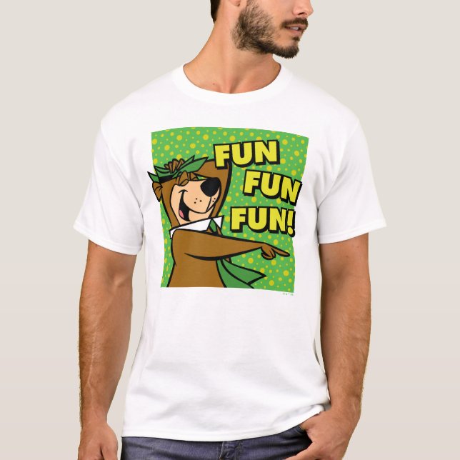 Camiseta Yogi Bear Fun Fun Fun (Anverso)