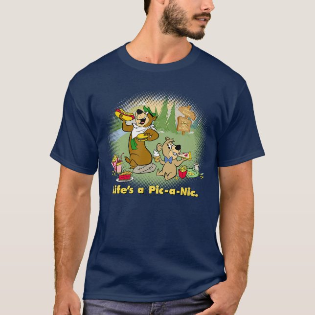 Camiseta Yogi Bear Lifes a PicaNic Small friends (Anverso)
