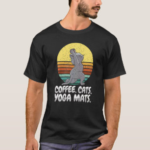 Camiseta Yogi Coffee Cats Mats de Yoga Yoga