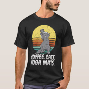 Camiseta Yogi Coffee Cats Yoga Mats Yoga