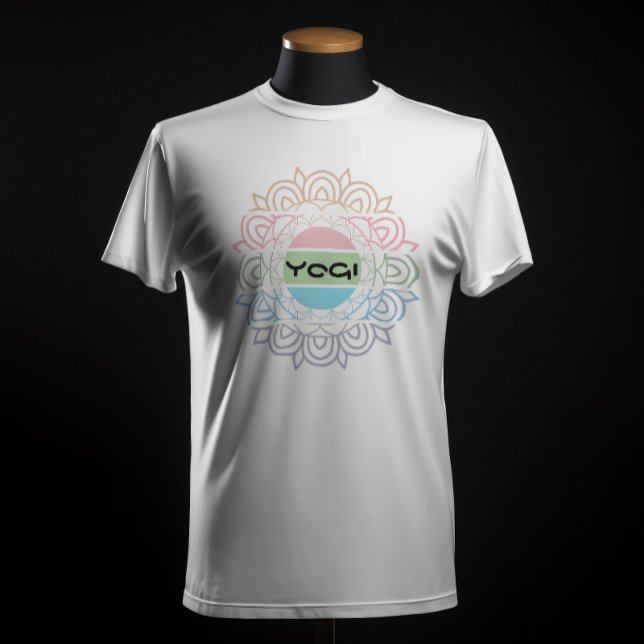 Camiseta Yogi Colorful Chakra Yoga Meditación Arcoiris (Subido por el creador)