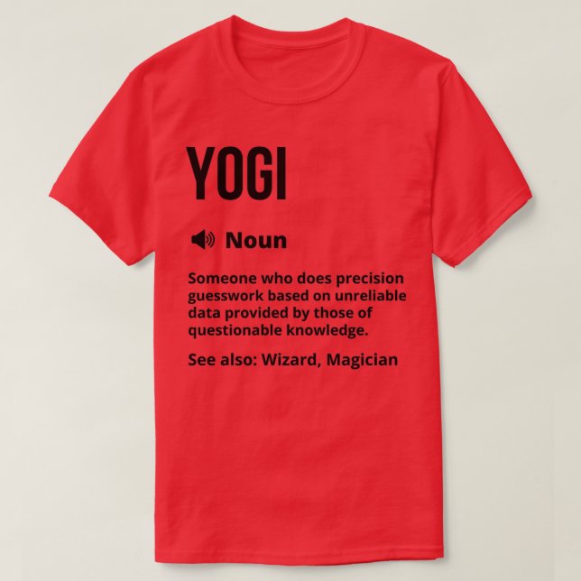 Camiseta Yogi Divertido Definición Namaste Divertido (Diseño del anverso)