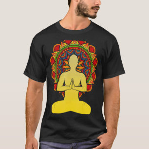 Camiseta Yogi Mandala Colorido Zen Buda Espiritual Medit