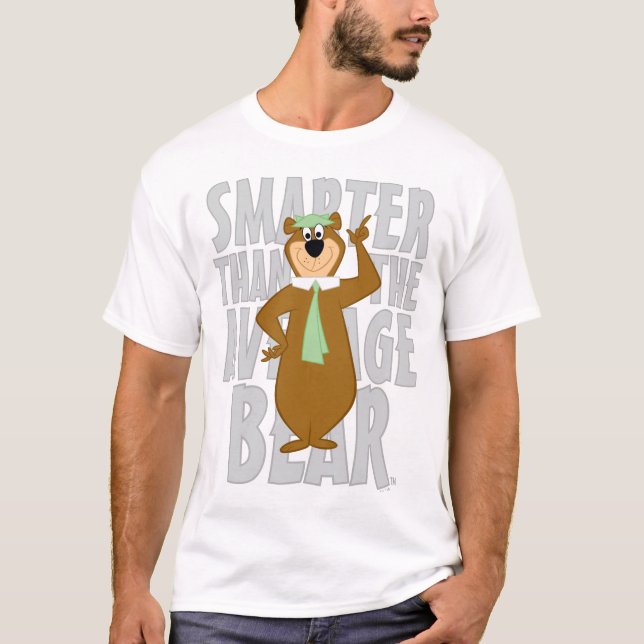 Camiseta Yogi "Más Inteligente Que El Oso Medio" (Anverso)