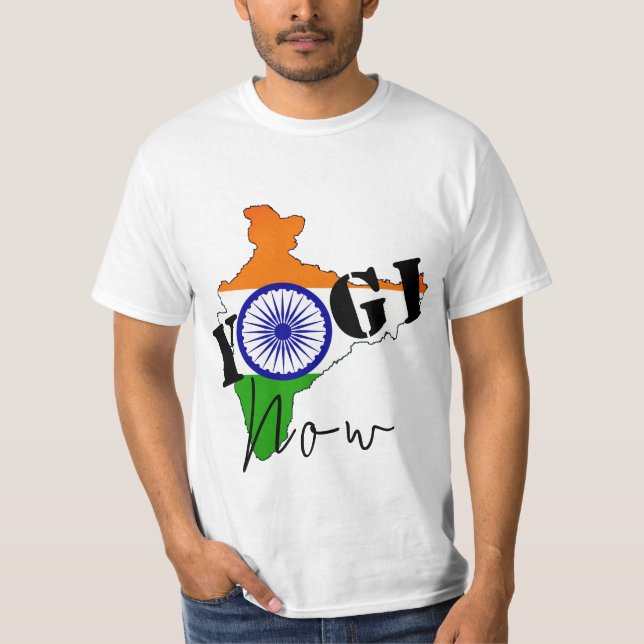 Camiseta Yogi Now - UP Ministro Jefe de India Yogi (Anverso)