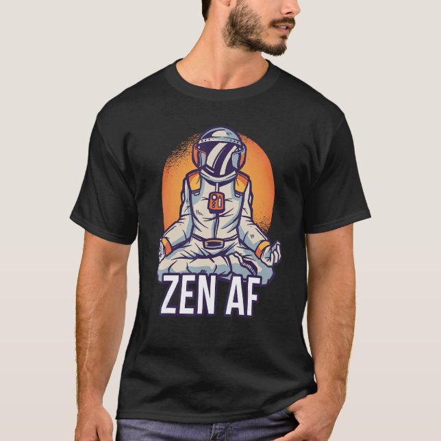 Camiseta Yogi Spaceman Yoga Astronaut Zen Af Yoga (Anverso)