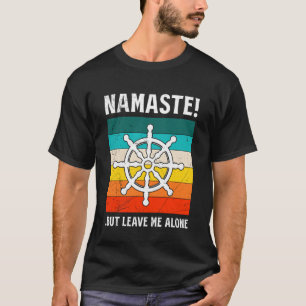 Camiseta Yogis NAMASTE PERO DÉJAME EN PAZ Divertido Aggro Y