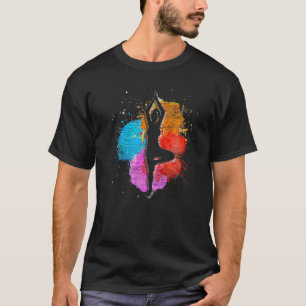 Camiseta Yogui Espiritual Colorido Meditación Namaste Zen B