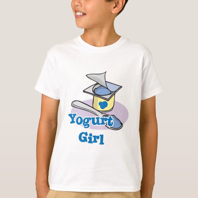 Camiseta Yogurt Chica yogur arándano (Anverso)