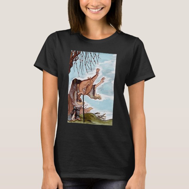 Camiseta Yokai Biwa Boku-boku Monk Demonic Biwa Demon Spiri (Anverso)