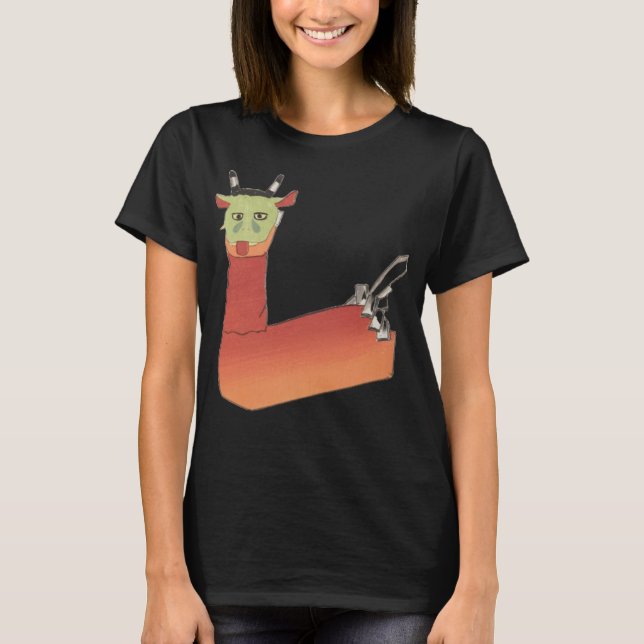Camiseta Yokai Kawaii, cabra japonesa (Anverso)