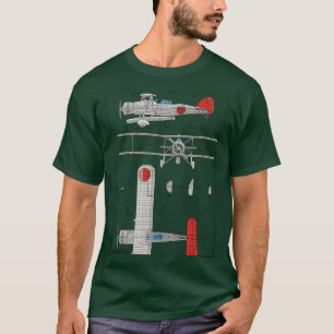 Camiseta Yokosuka B4Y Japonés WW2 Biplane Torpedo Bomba P