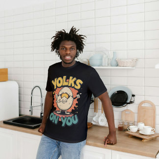 Camiseta Yolks on You Huevo Divertido Diseño Retro Pun