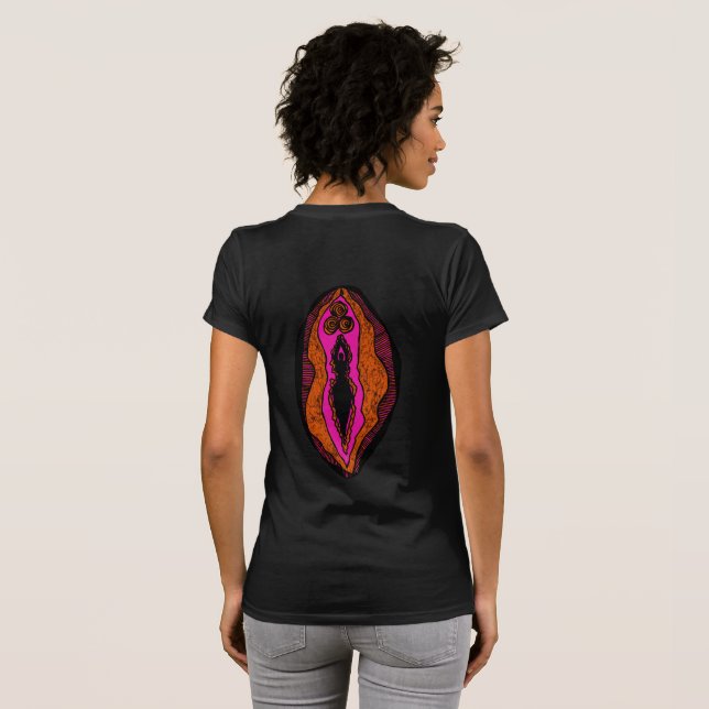 Camiseta Yoni, diosa de Ostara (Reverso completo)