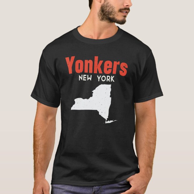Camiseta Yonkers New York Usa State America Travel New York (Anverso)