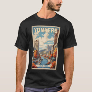 Camiseta Yonkers New York Usa Viaje Vintage Turismo