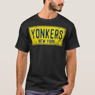 Camiseta Yonkers NY Old New York Licencia Plate Angustious