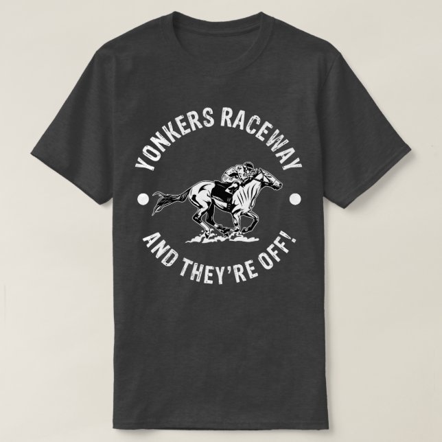 Camiseta Yonkers Raceway Racetrack Carreras ecuestre (Diseño del anverso)