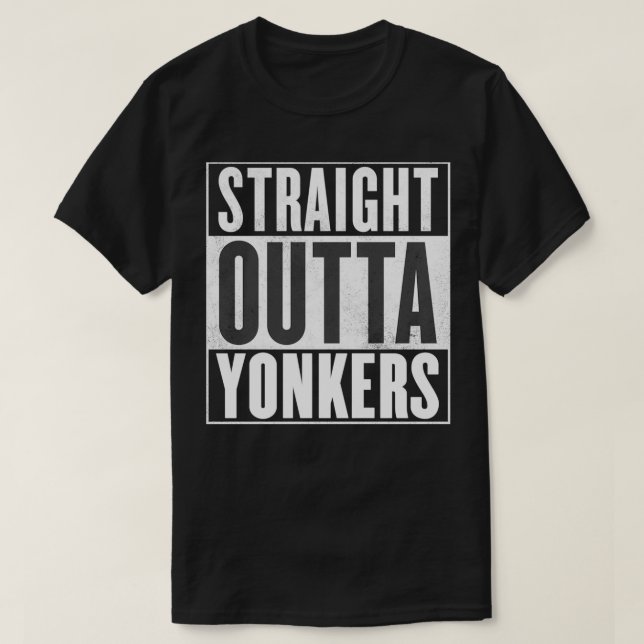 Camiseta Yonkers Straight Outta YONKERS (Diseño del anverso)
